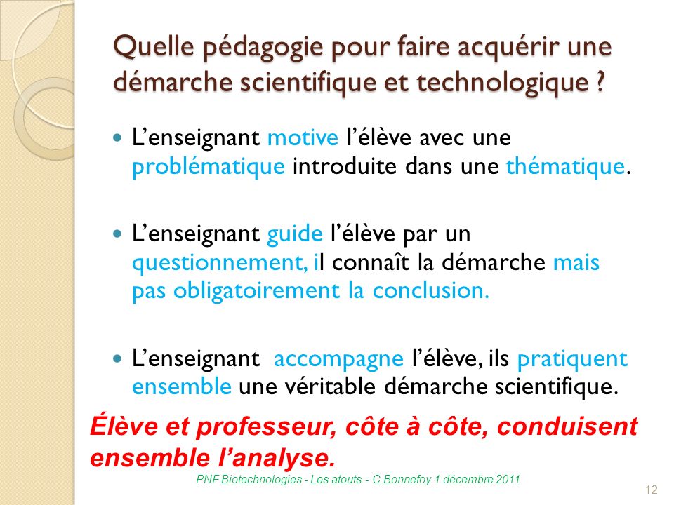 PNF Biotechnologies - Les atouts - C.Bonnefoy 1 décembre 2011