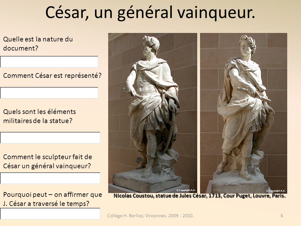César, un général vainqueur.