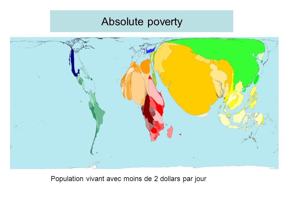 Absolute poverty Population vivant avec moins de 2 dollars par jour