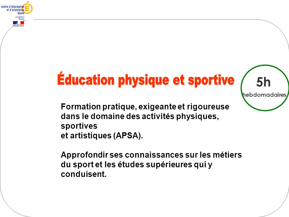Éducation physique et sportive