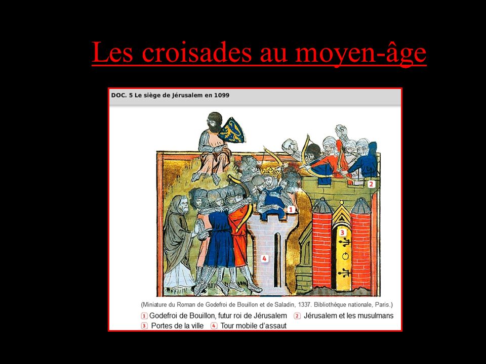 Les croisades au moyen-âge