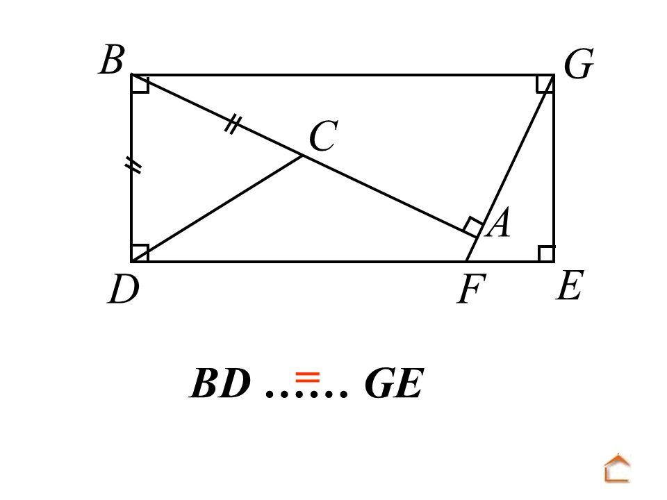 B C D F A E G = BD …… GE