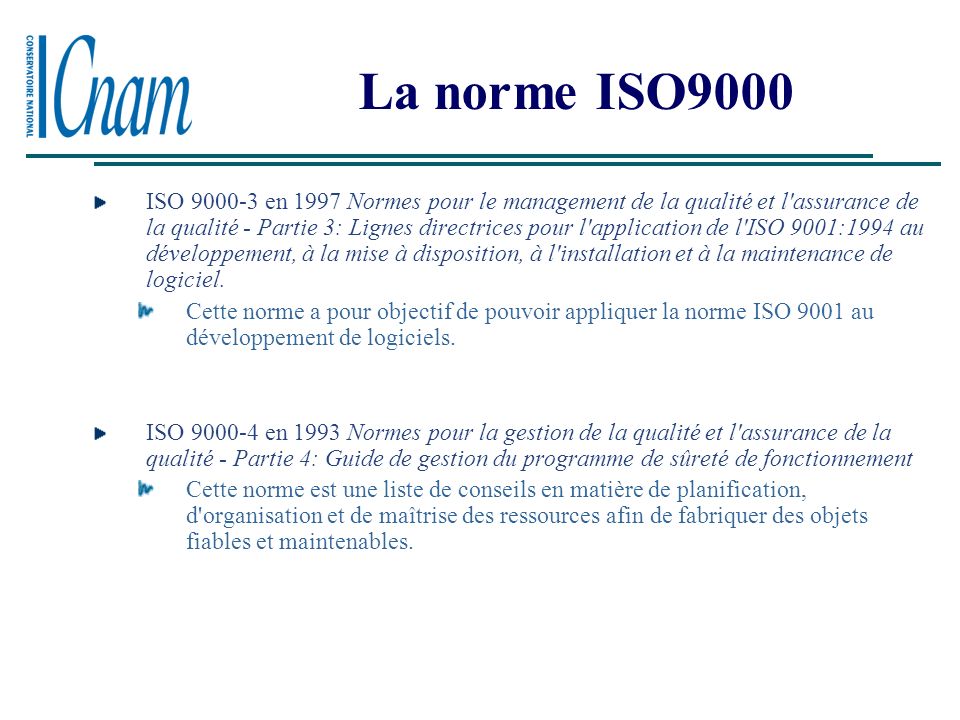 La norme ISO9000