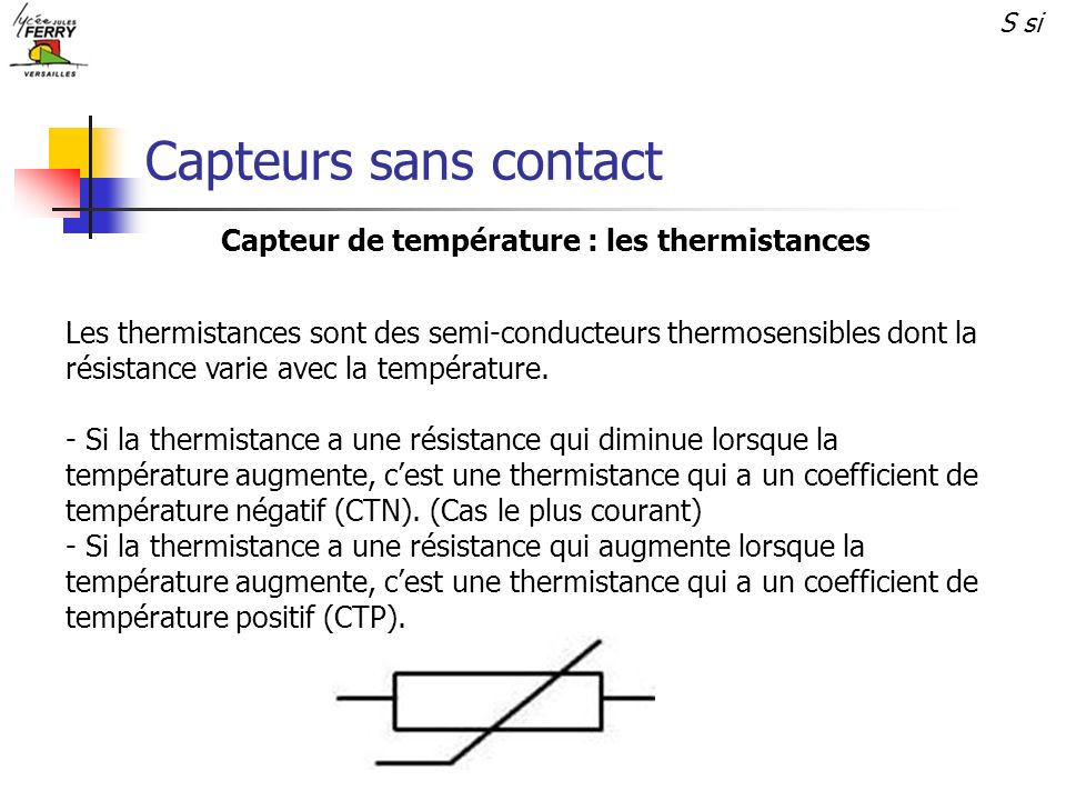 Capteur de température : les thermistances