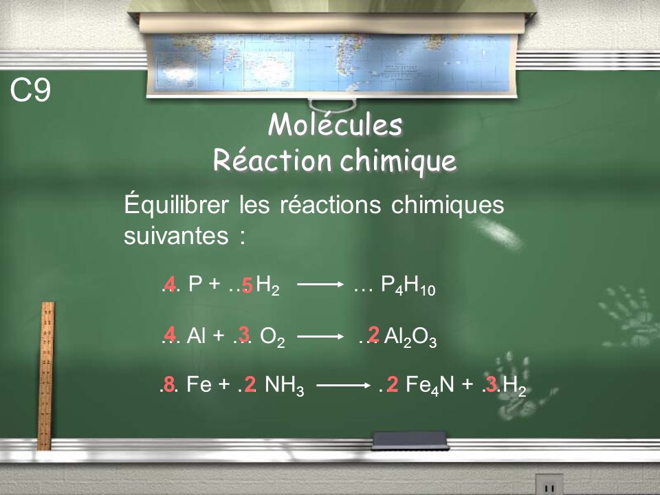Molécules Réaction chimique