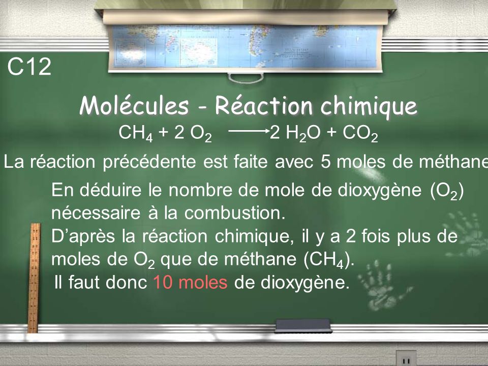 Molécules - Réaction chimique