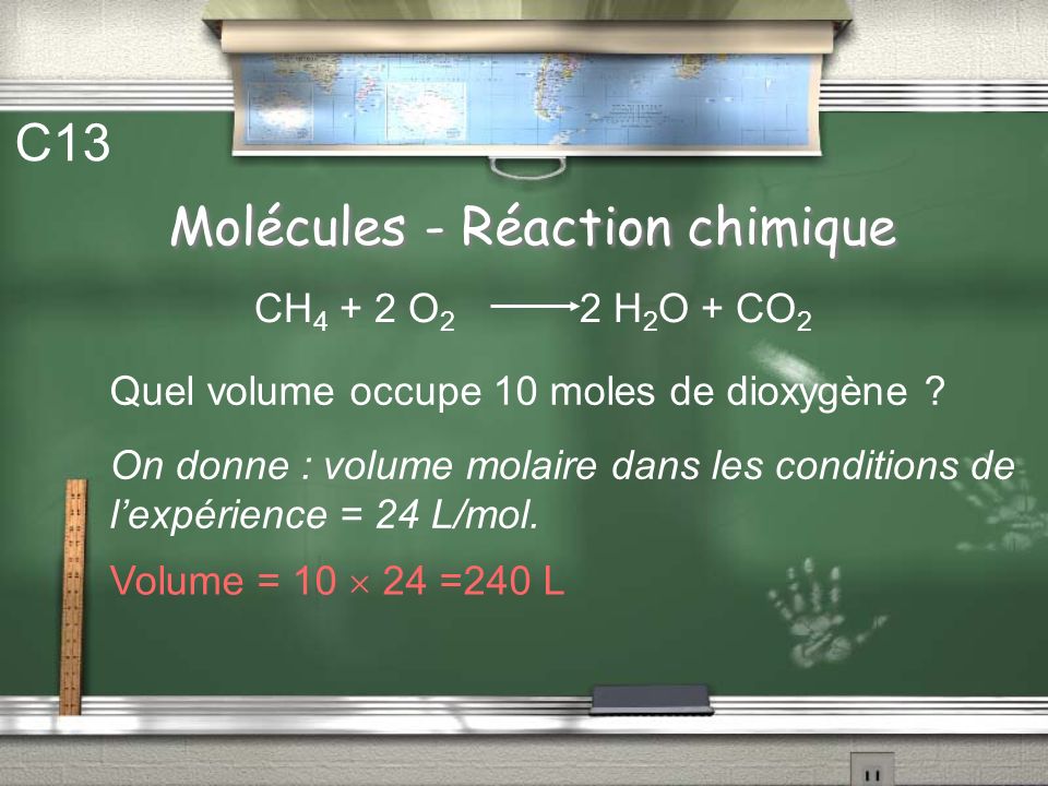 Molécules - Réaction chimique
