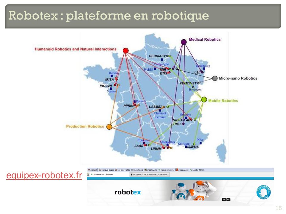 Robotex : plateforme en robotique