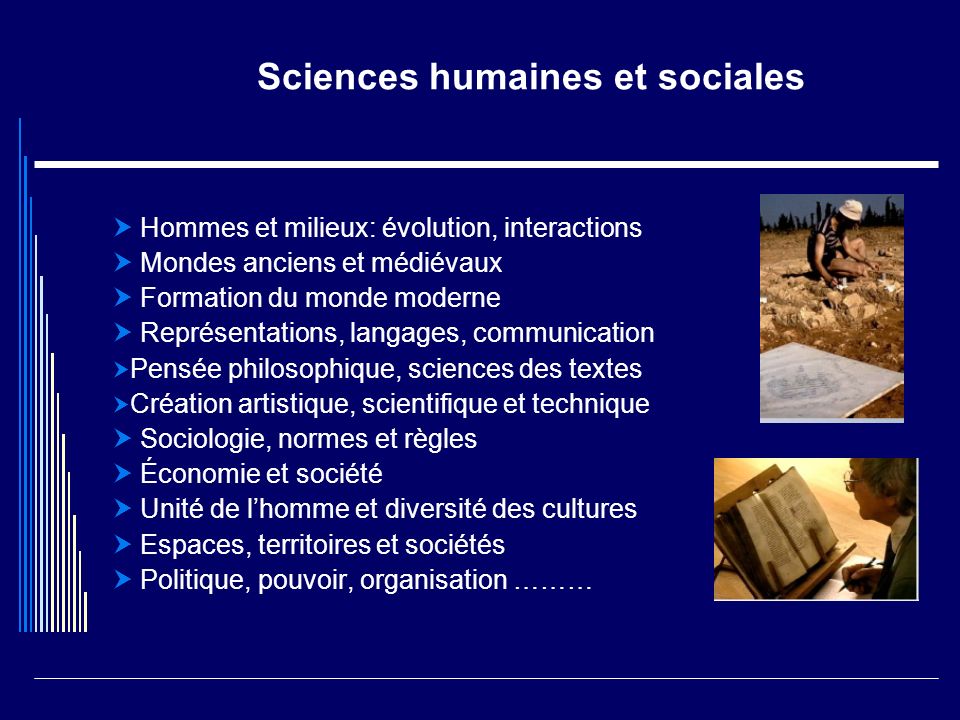 Sciences humaines et sociales