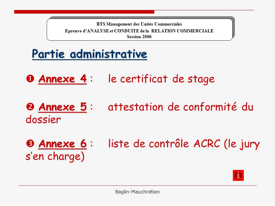 Partie administrative