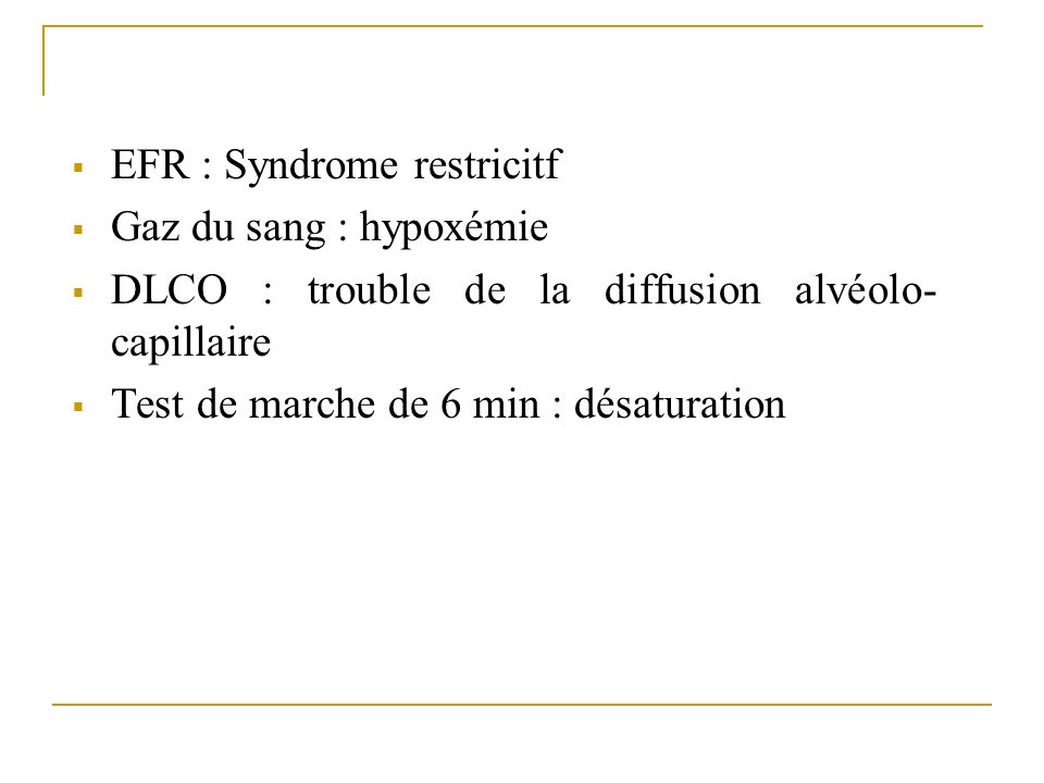 EFR : Syndrome restricitf