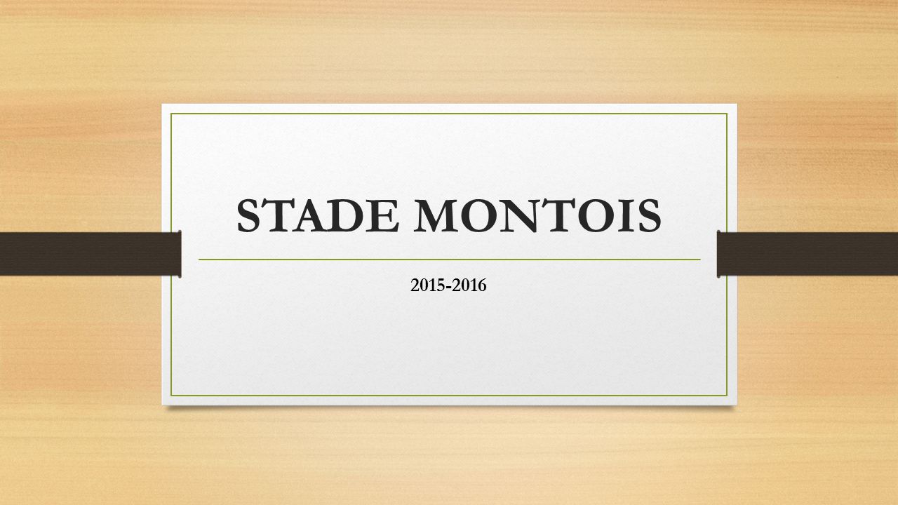STADE MONTOIS