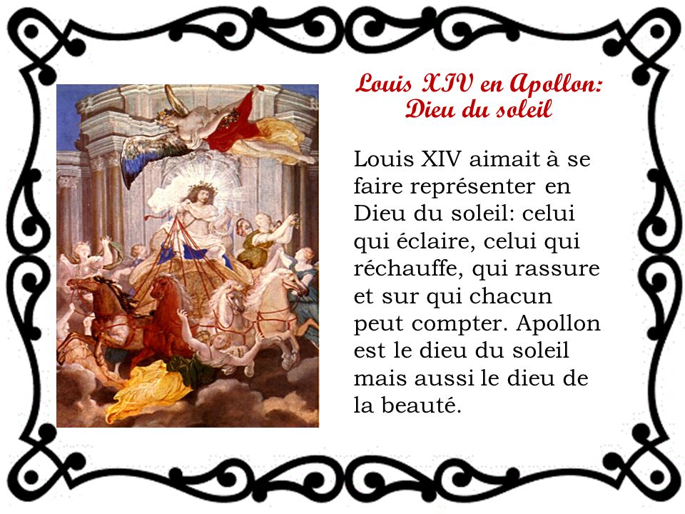 Louis XIV en Apollon: Dieu du soleil