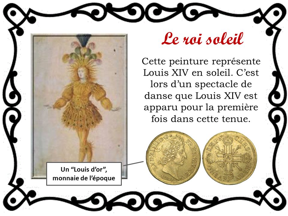 Un Louis d’or , monnaie de l’époque