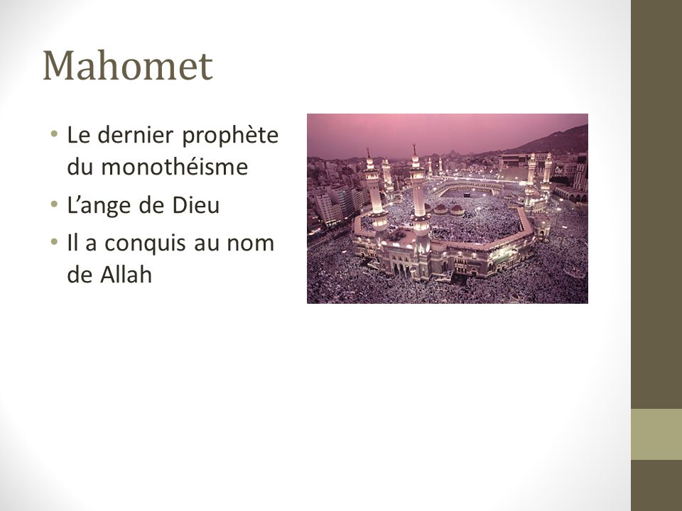 Mahomet Le dernier prophète du monothéisme L’ange de Dieu