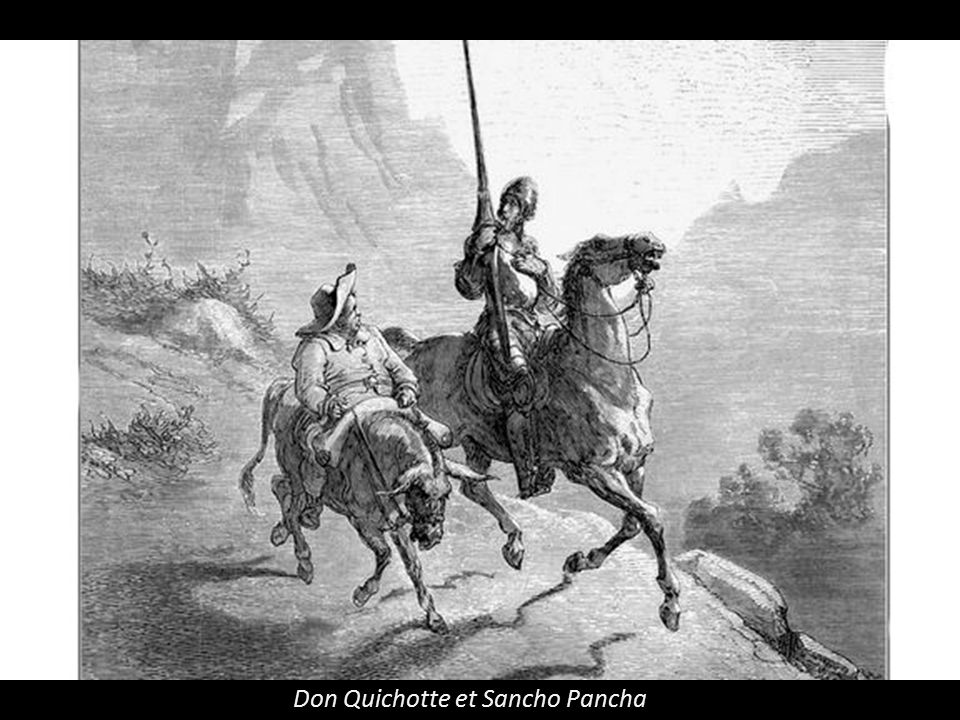 Don Quichotte et Sancho Pancha