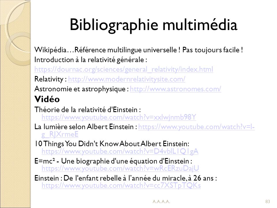 Bibliographie multimédia