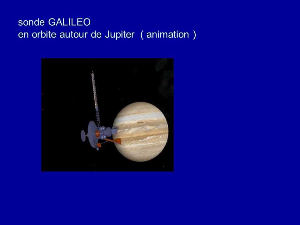 sonde GALILEO en orbite autour de Jupiter ( animation )