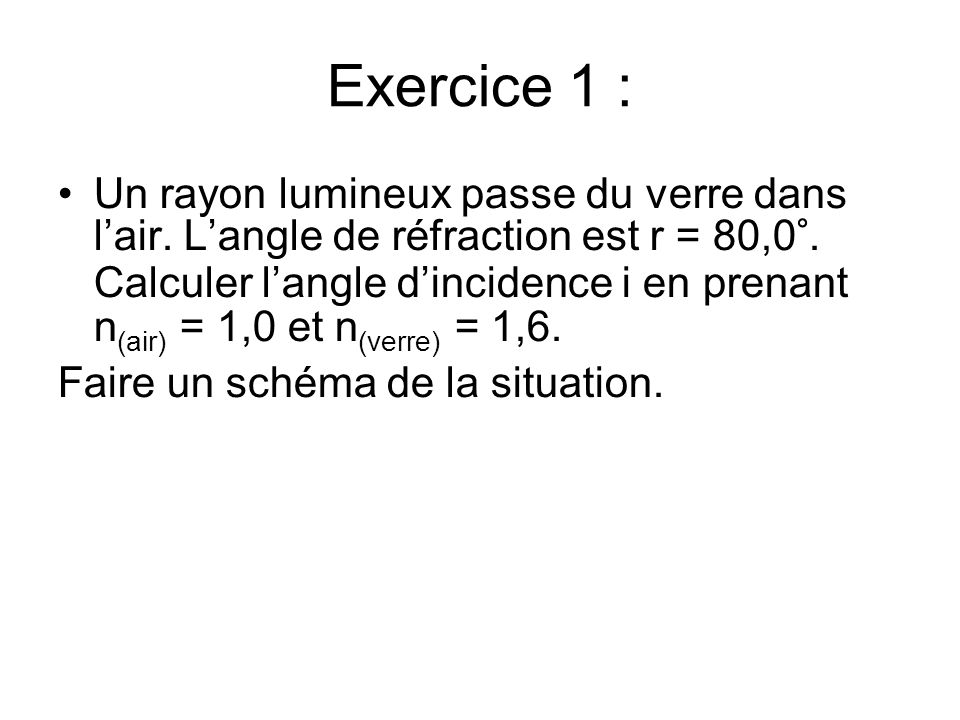 Exercice 1 :