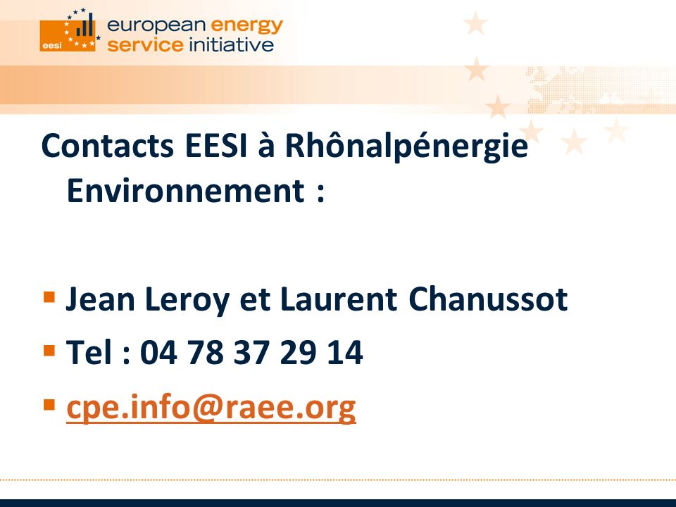 Contacts EESI à Rhônalpénergie Environnement :