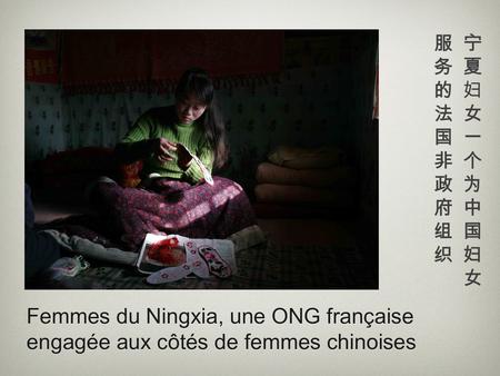 服务的法国非政府组织 宁夏妇女一个为中国妇女