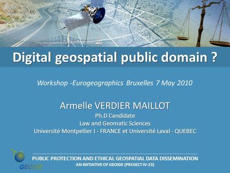 Digital geospatial public domain ?