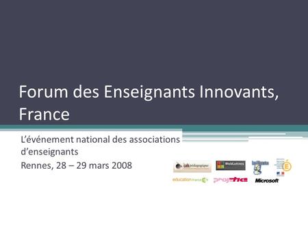 Forum des Enseignants Innovants, France