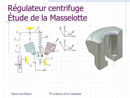 Régulateur centrifuge Étude de la Masselotte
