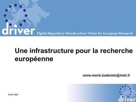 Une infrastructure pour la recherche européenne