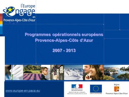 Programmes opérationnels européens