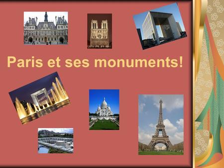 Paris et ses monuments!.