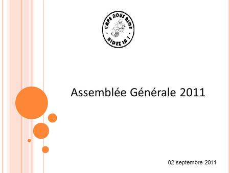 Assemblée Générale 2011 Sample title page 02 septembre 2011.
