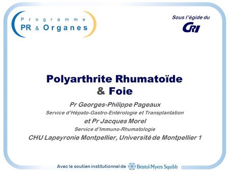 Polyarthrite Rhumatoïde & Foie