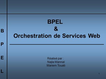 Orchestration de Services Web