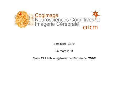 Marie CHUPIN – Ingénieur de Recherche CNRS