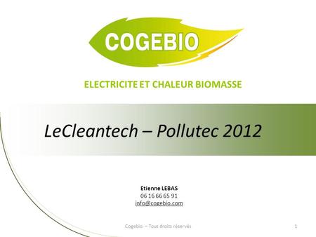 LeCleantech – Pollutec 2012