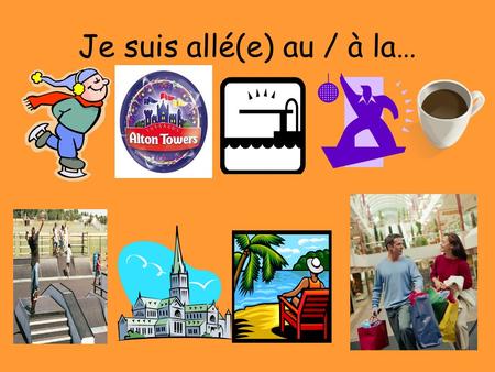 Je suis allé(e) au / à la…. Je suis resté(e) & Cétait Le but: In this lesson you will be learning how to say where you stayed on your holiday. Also we.
