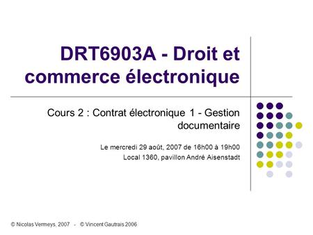 DRT6903A - Droit et commerce électronique
