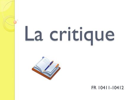 La critique FR 10411-10412.