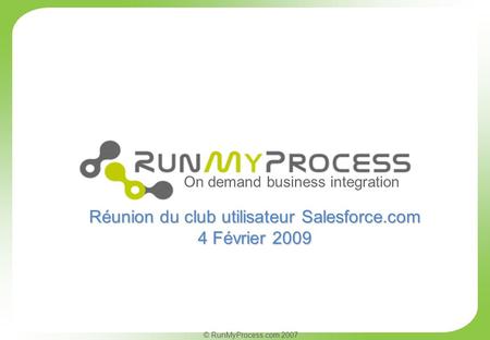 Réunion du club utilisateur Salesforce.com