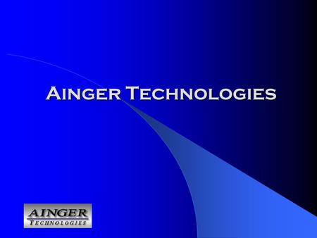 Ainger Technologies. 2 Vue densemble Profil de la société Notre vocation Nos services Gestion de projet Experts-conseils et services de consultation TI.