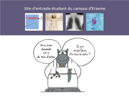 Site dentraide étudiant du campus dErasme. Créé par et pour des étudiants Entame sa 4 ème année dexistence + de 1300 inscriptions pour 2006 – 2007 + de.