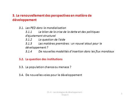 Ch. 4 - Les strategies de développement - Diapo 4