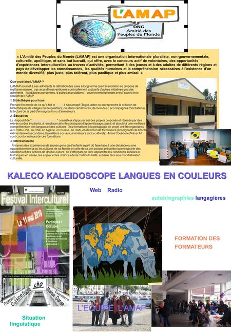 KALECO KALEIDOSCOPE LANGUES EN COULEURS