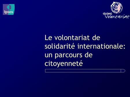 Le volontariat de solidarité internationale: un parcours de citoyenneté