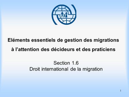 Droit international de la migration