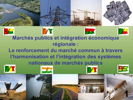 Marchés publics et intégration économique régionale :