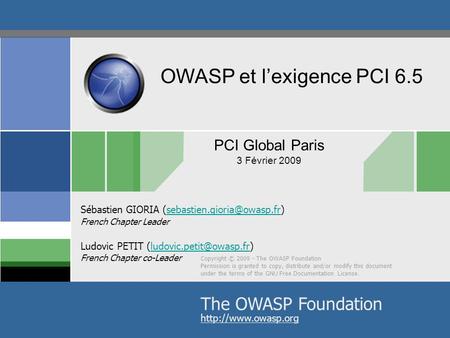 OWASP et l’exigence PCI 6.5