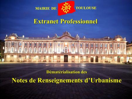 Extranet Professionnel Notes de Renseignements d’Urbanisme