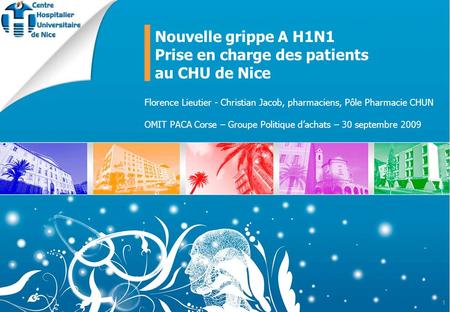 Prise en charge des patients au CHU de Nice